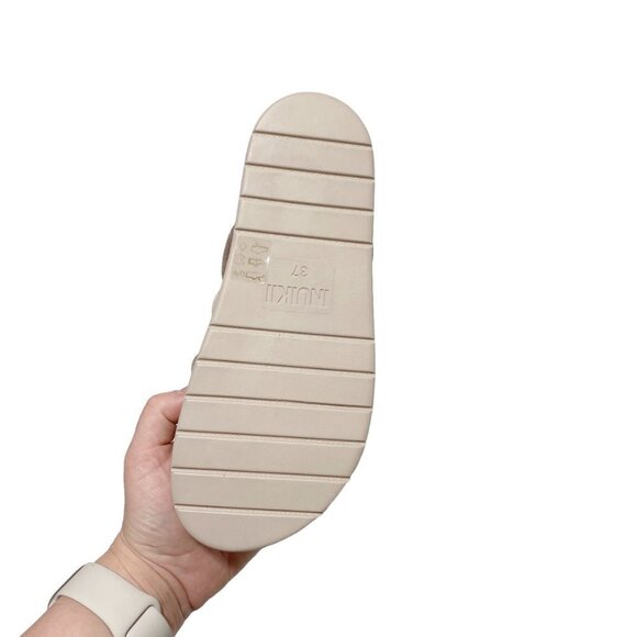 INUIKII Tube Platform Slides Taupe/Rose - Picture 10 of 10